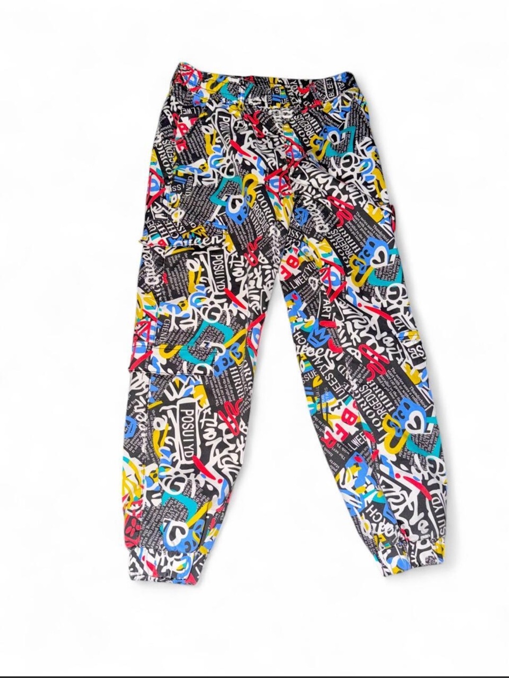 Multi-Color Graphic Jogger Pants